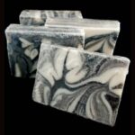 Black Linen and Amber Handcrafted Vegan Spa Bar Soap